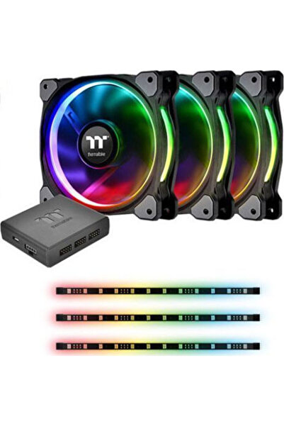 THERMALTAKE Ventilator de radiator Riing Plus 12, Ventilator carcasă Lumi Plu...