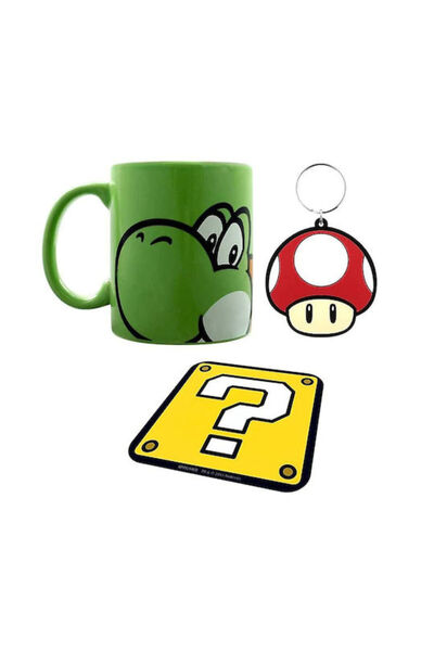 Pyramid International Cană ceramică multicoloră Super Mario Yoshi Set Cod: GP...