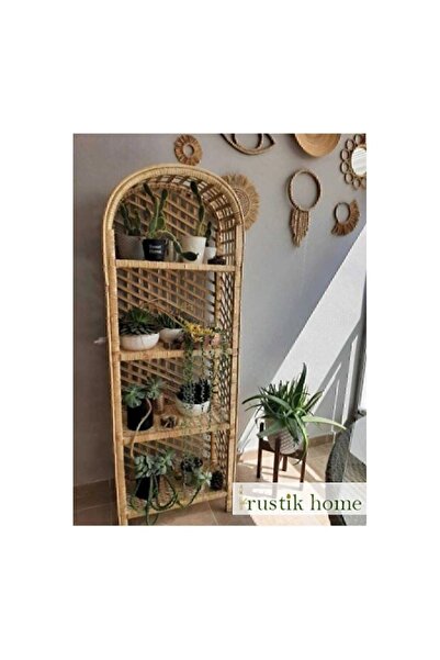 Empressco El Yapımı Hasır Çok Amaçlı Raf, Banyo, Mutfak, Balkon ve Salon İçin
