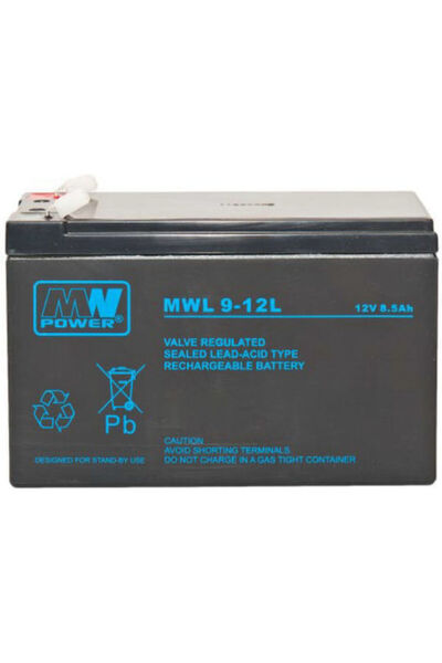 MW Power Baterie UPS Mwp cu capacitate 9Ah și tensiune 12V 1 buc.