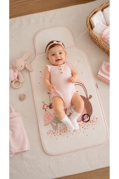 Pure Boutique Salteluta impermeabila pentru schimbat scutece bebe pliabila mo...