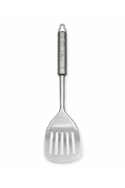 BRANDLESS Paletă perforată din inox, cu inel de agățare