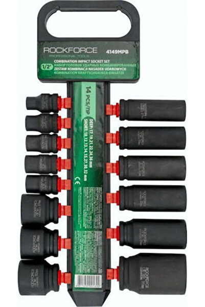 King Tony Dopuri hexagonale cu filet de 1/2 inch, set de 14 bucăți