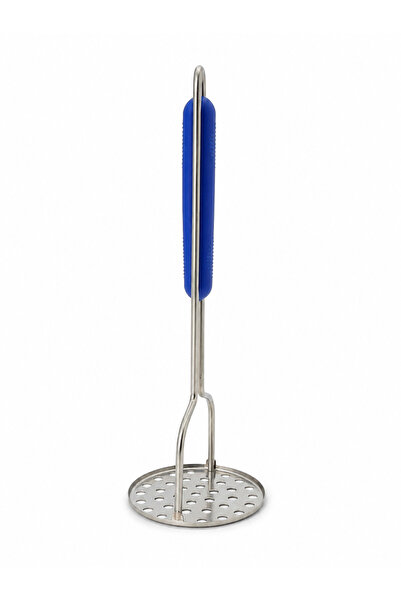 BRANDLESS Pasator pentru legume din inox, cu mâner ergonomic, albastru