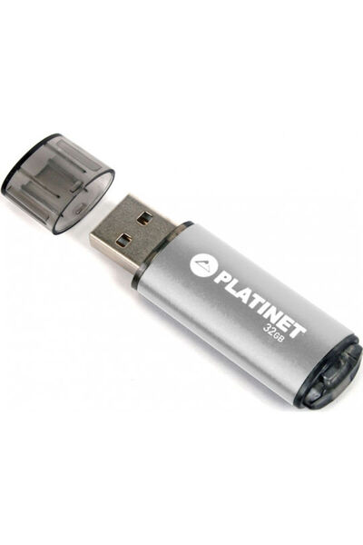 Platinet X-Depo 32GB USB 2.0 Στικάκι Ασημί