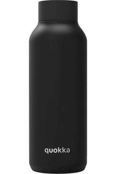 Quokka Termos solid din oțel inoxidabil, fără BPA, 510 ml, negru, cu muștiuc....
