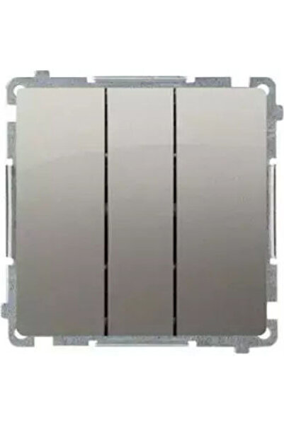 Kontakt-Simon Modul întrerupător Simon Basic cu cuplare triplă 10AX 250V cu e...