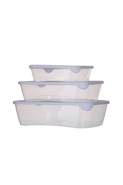 CURVER Cutie de prânz din plastic transparentă 26cm 3 bucăți Cod: 249417