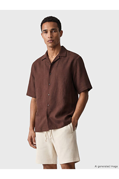 LC Waikiki Nevavm Standard Fit Linen-Look Men's Shirt with a Difference