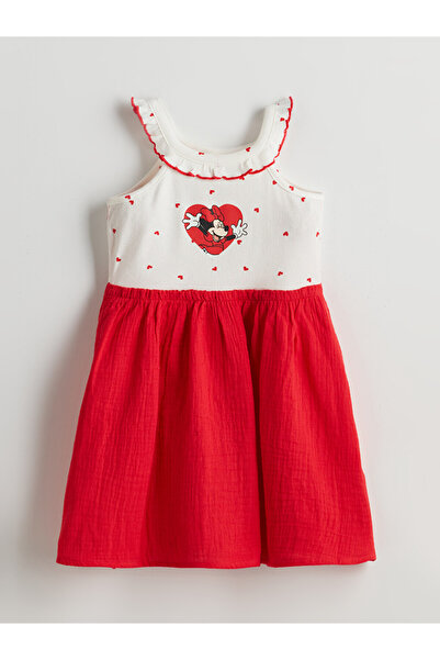 LC Waikiki Rochie reiată de fete cu imprimeu Minnie Mouse