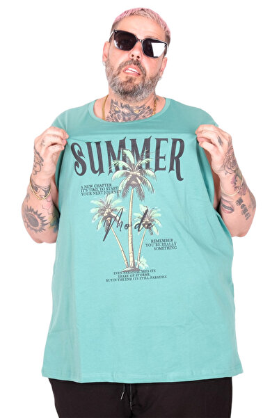 ModeXL Mode XL Large Size Athlete Printed Summer U26010 Cagla