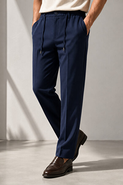 Danger Men's Comfort Fit Navy Blue Jogger Pants |   Stretchy Fabric Daily Com...