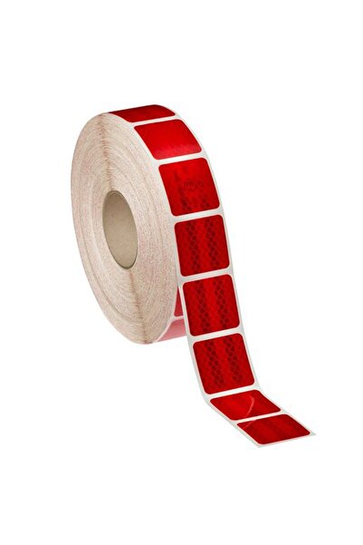 Avex Bandă reflectorizantă adezivă intermitentă, ROȘU, 5 cm x 45 m