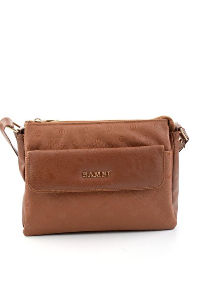 Bambi Taba Baskı Detaylı Kadın Postacı Çanta C06650265710