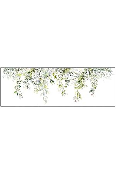 Arabest Removable Green Leaf Wall Decals, Peel & Stick Vinyl Plant Stickers