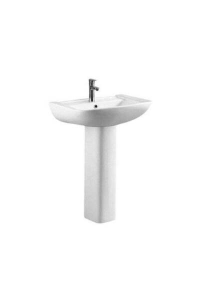 Danube Home Milano Wash Basin Full Pedestal Ceramic Full Pedestal Wash Basin ...
