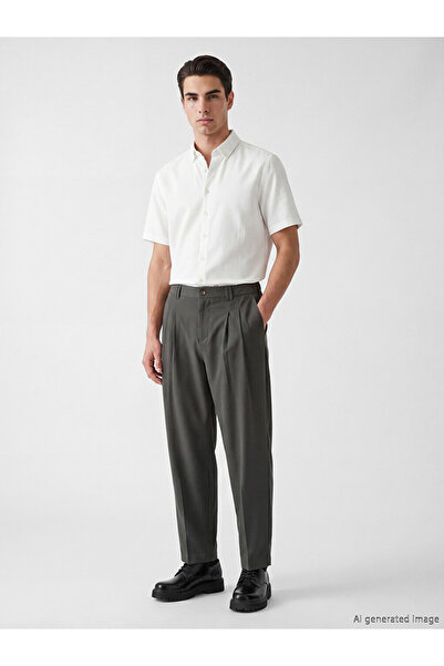 LC Waikiki Loose Fit Men's Pleated Trousers
