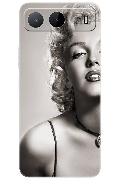 TECNO Spark 40 5G (KM8n) Uyumlu Kılıf Desen Baskılı Silikon Marilyn Monroe ST...