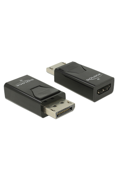 DELOCK αντάπτορας DisplayPort σε HDMI 66234, 4K/30Hz, Passive, μαύρος