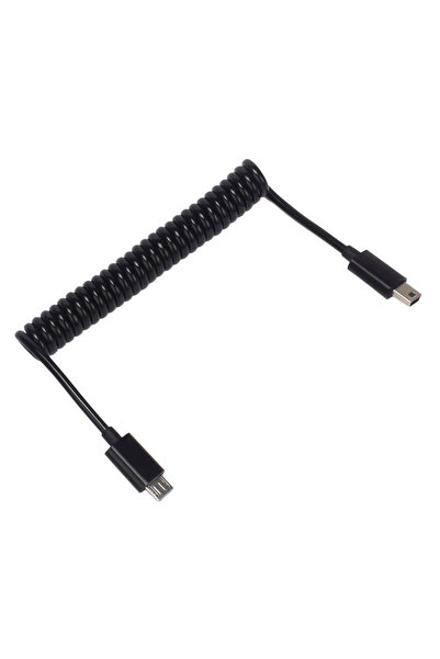 POWERTECH καλώδιο Micro USB σε USB Mini CAB-U124, σπιράλ, 1m, μαύρο