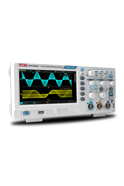 OEM UNI-T ψηφιακός παλμογράφος πάγκου UPO1202CS, 2 καναλιών, 200MHz