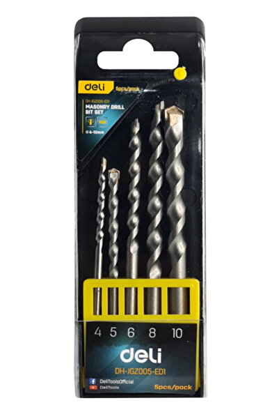 Deli σετ τρυπάνια DH-JGZ005-ED1 για μπετόν, 4-10mm, 5τμχ