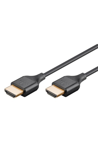 goobay καλώδιο HDMI 75298 με Ethernet, slim, 8K/60Hz, 48 Gbps, 1m, μαύρο