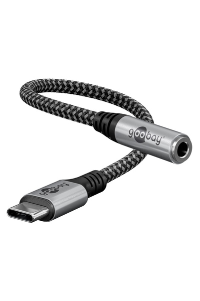 goobay αντάπτορας USB-C σε 3.5mm 74056, γκρι