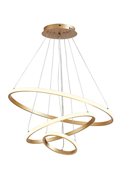 POWERTECH LED φωτιστικό οροφής HLL-0078, 44W, 4000K, 60x60cm, χρυσό