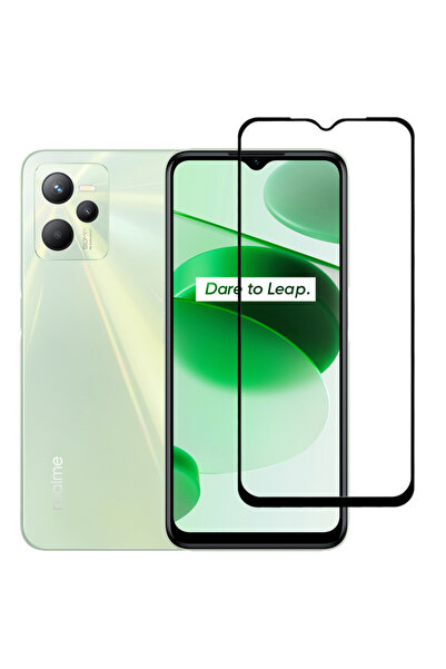 POWERTECH σκληρυμένο γυαλί 5D TGC-0579, Realme C35, πλήρης κόλλαση, μαύρο