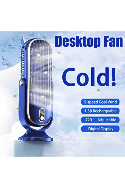 Promagg Ventilator portabil reîncărcabil USB, 4000 mAh, 5 trepte de viteză, 7...