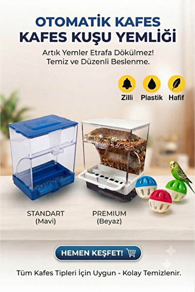 renkmar Blue Smart Bird Feeder 1 Piece (Bird Ball with Bell as a Gift) for Lo...