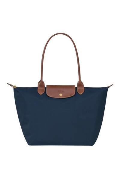 CHAMP Longchamp Classic Handbag with Leather Handles – Lightweight Shoulder B...