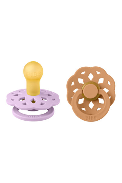 Bibs Set 2 suzete Boheme Latex, tetină rotundă - Mărimi de la 0 la 6 luni, cu...