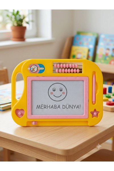 Eflin Çocuk Giyim Yaz,Çiz,Sil Eğitici Yazı Tahtası