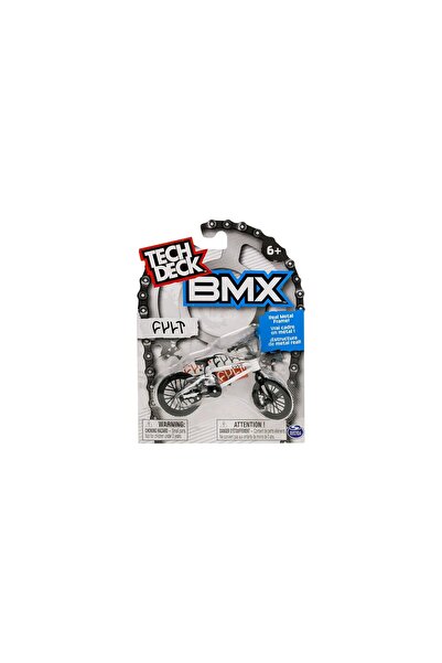 Noname Ποδήλατο BMX για τα δάχτυλα Tech Deck BMX, λευκό