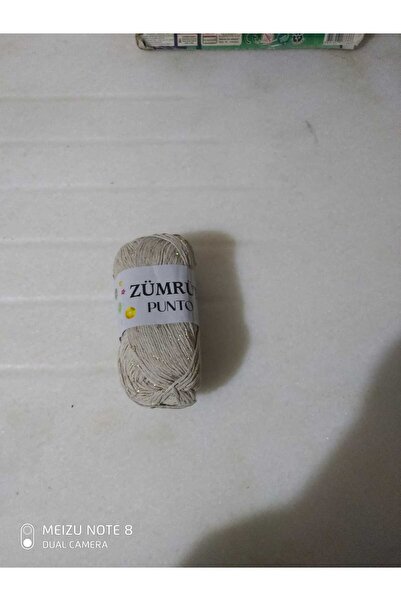 Zümrüt Punto Bej Silvery Sequined Thread 1 Piece Quality Useful Beautiful Sty...