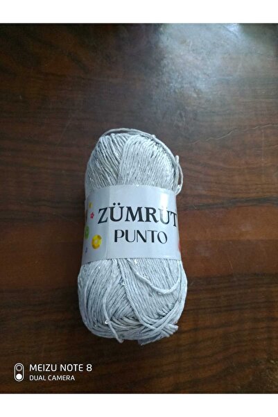 Zümrüt Punto Light Gray 1 Piece Sequined Glitter String Colar: 1104