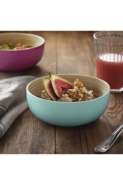 Yıldızan Nht Shop Pink-Turquoise Bamboo Serving Bowl 818517