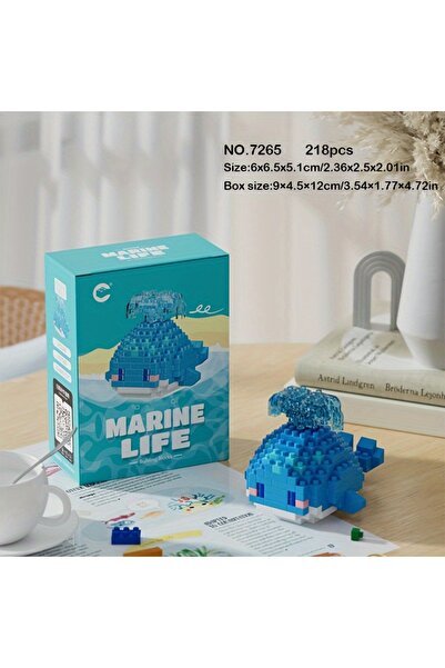 womi Marine Life Series Cute Whale Block Building Block Figure
