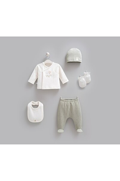 Caramell Parma 100% Cotton 5-Piece Unisex Set Green