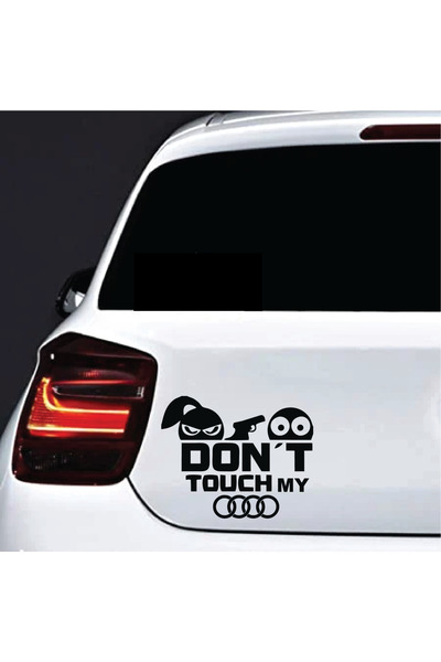 Amo-Stickers Sticker Don’t touch Audi 30cm Rosu