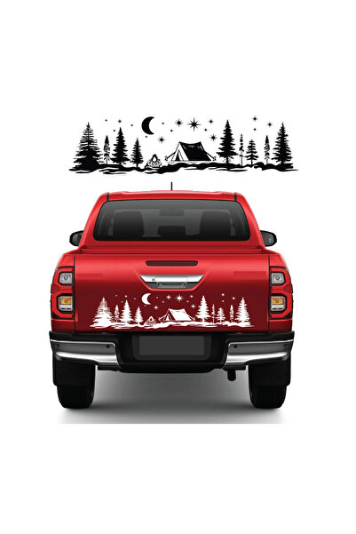 Amo-Stickers Сребрист стикер Toyota Hilux Adventures