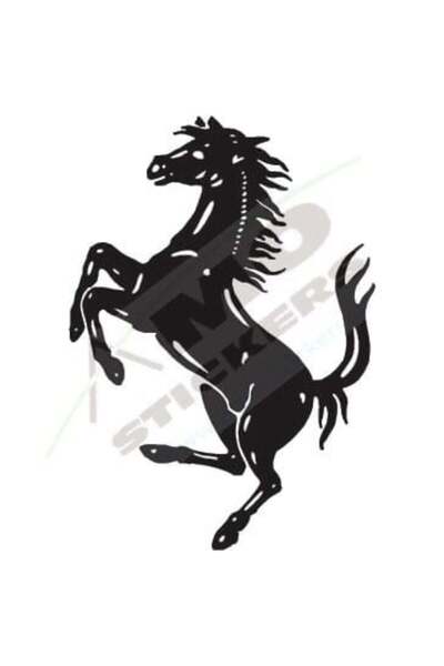 Amo-Stickers Стикер за кола Ферари 25см зелен