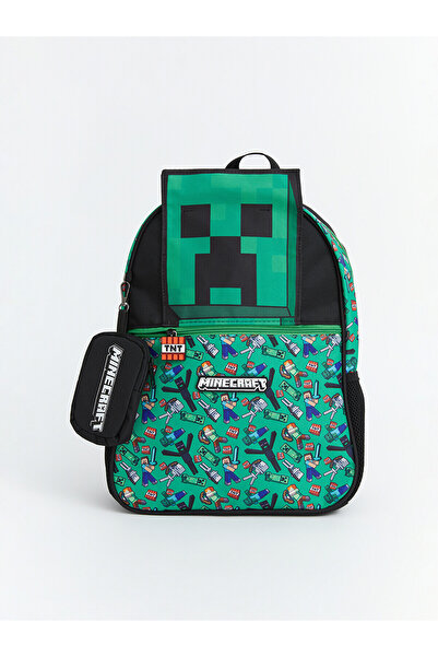 LC Waikiki TexX Store Kalitesi Minecraft Baskılı Erkek Çocuk Sırt Çantası