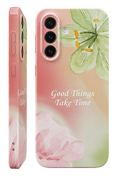 WANNA PROTECT Samsung A36 Soft Bloom Protect Slim Parlak Tam Kaplayan Baskı K...