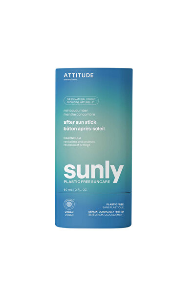 Attitude Stick pentru Protectie Solara After Sun cu Menta si Castravete Sunly...