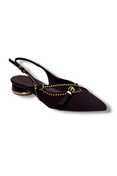 Cakgo Desire 7013-26 Suede Double Buckle Low Heel Women's Shoes