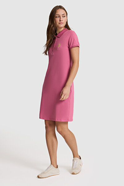U.S. Polo Assn. Women's Fuchsia Knitted Dress 50321787-Vr023
