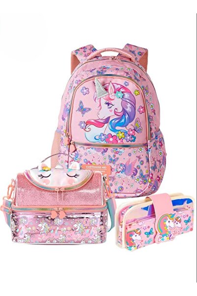 Ominii 3PCS Children School Bags Set – Cute kids Backpack, Large Capacity Wat...